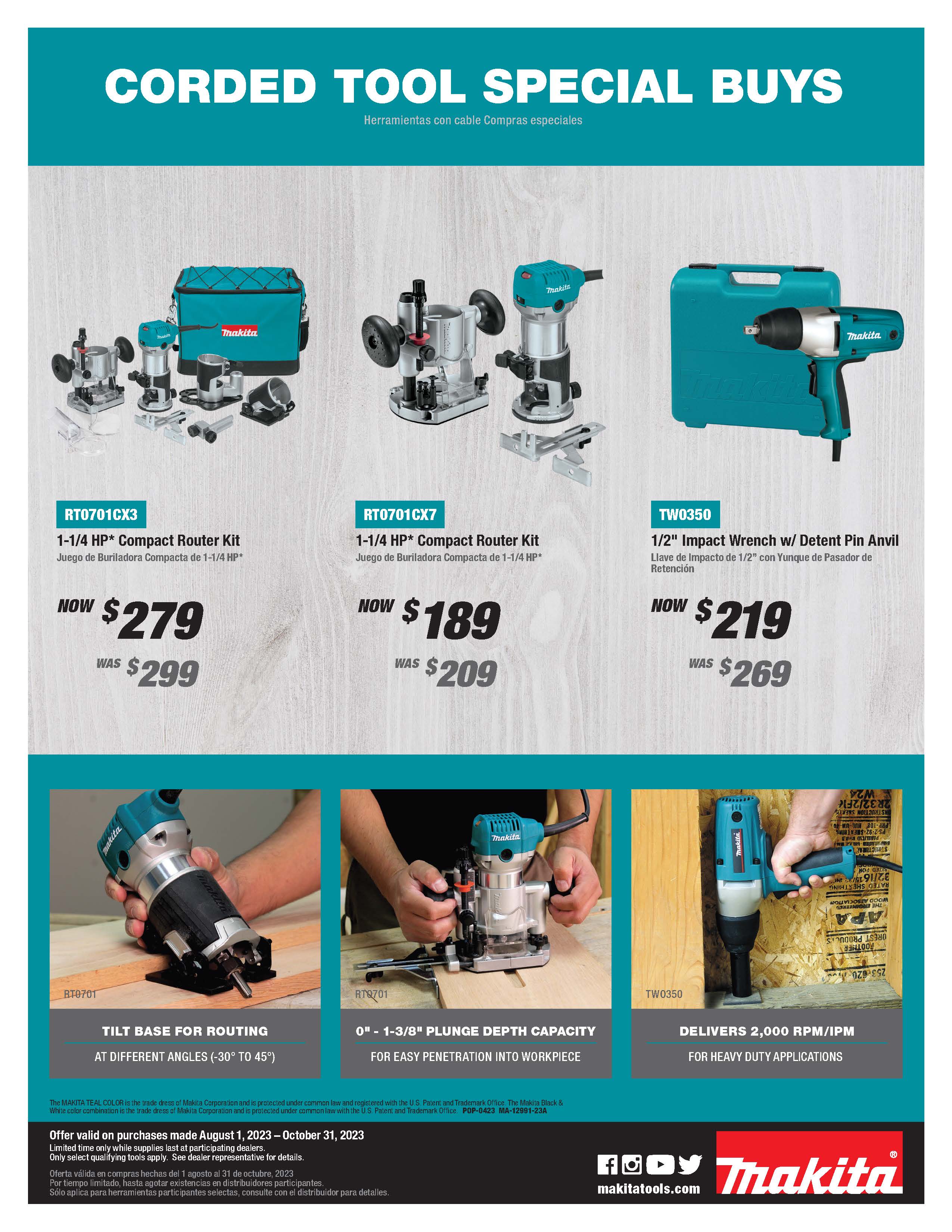 Makita starter sales kit promotion